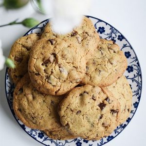 Erdnussbutter Schokolade Cookies | kuchengeschichten