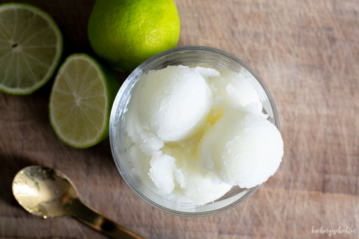 Erfrischendes Gin Tonic Sorbet. kuchengeschichten