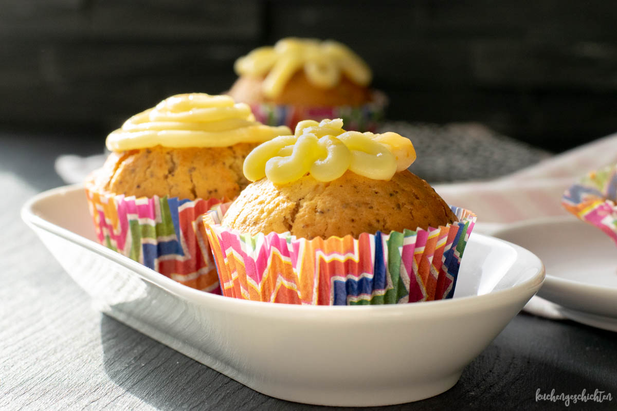 Leckere Orangen-Mohn-Muffins. - kuchengeschichten