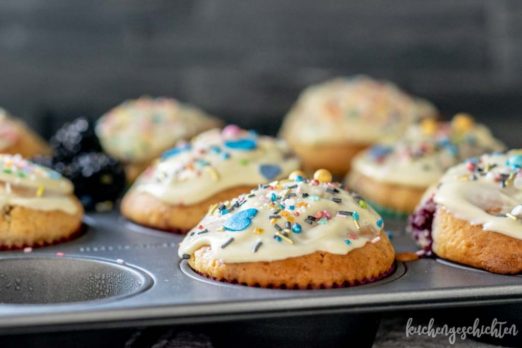 Himbeer-Mais-Muffins | kuchengeschichten