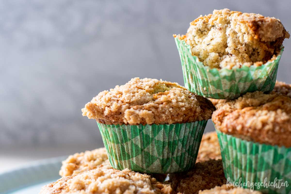 ? Bananenmuffins mit Streuseln. SO lecker... - kuchengeschichten